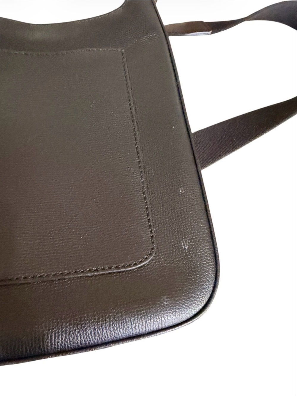 henri bendel Black Pebbled Leather Shoulder Bag with Gold Hardware As Is - Picture 7 of 15